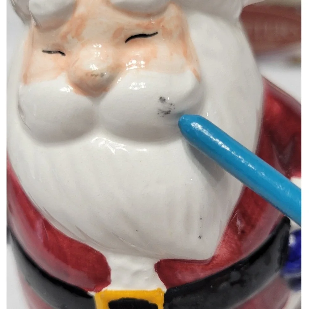 Vintage 2000 Publix Seasons Greeters Santa Mrs Claus Salt & Pepper Shakers Boxed